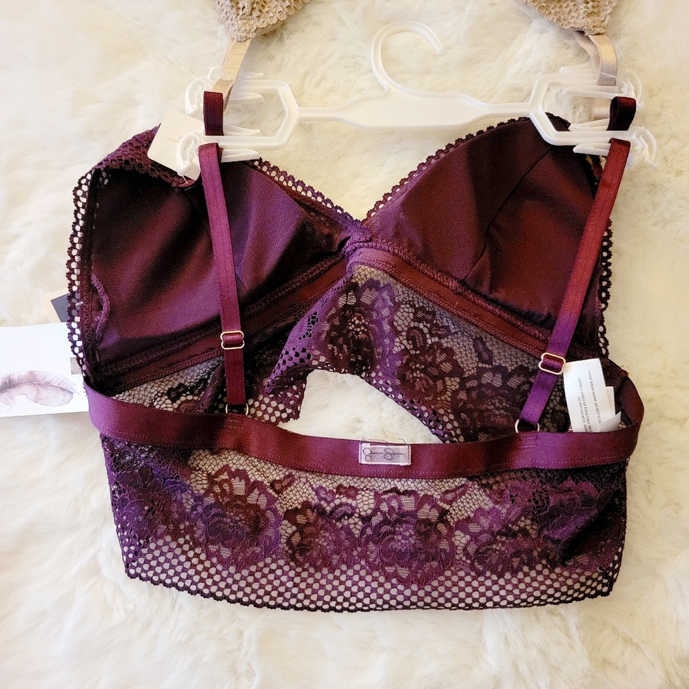🌹JESSICA SIMPSON BRAND NEW 2-PACK BRALETTE WITH REMOVABLE PADS SIZE M - Picture 5 of 9